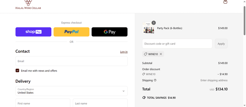 15% Off at Halal Wine Cellar - Apply Coupon at Checkout